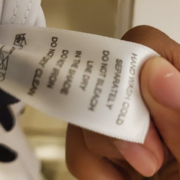 SWIM IN AQUA, Polka Dot Tankini w/ Black Bottom set, size L(12/14) - Picture 6 of 8